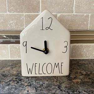Rae Dunn welcome clock